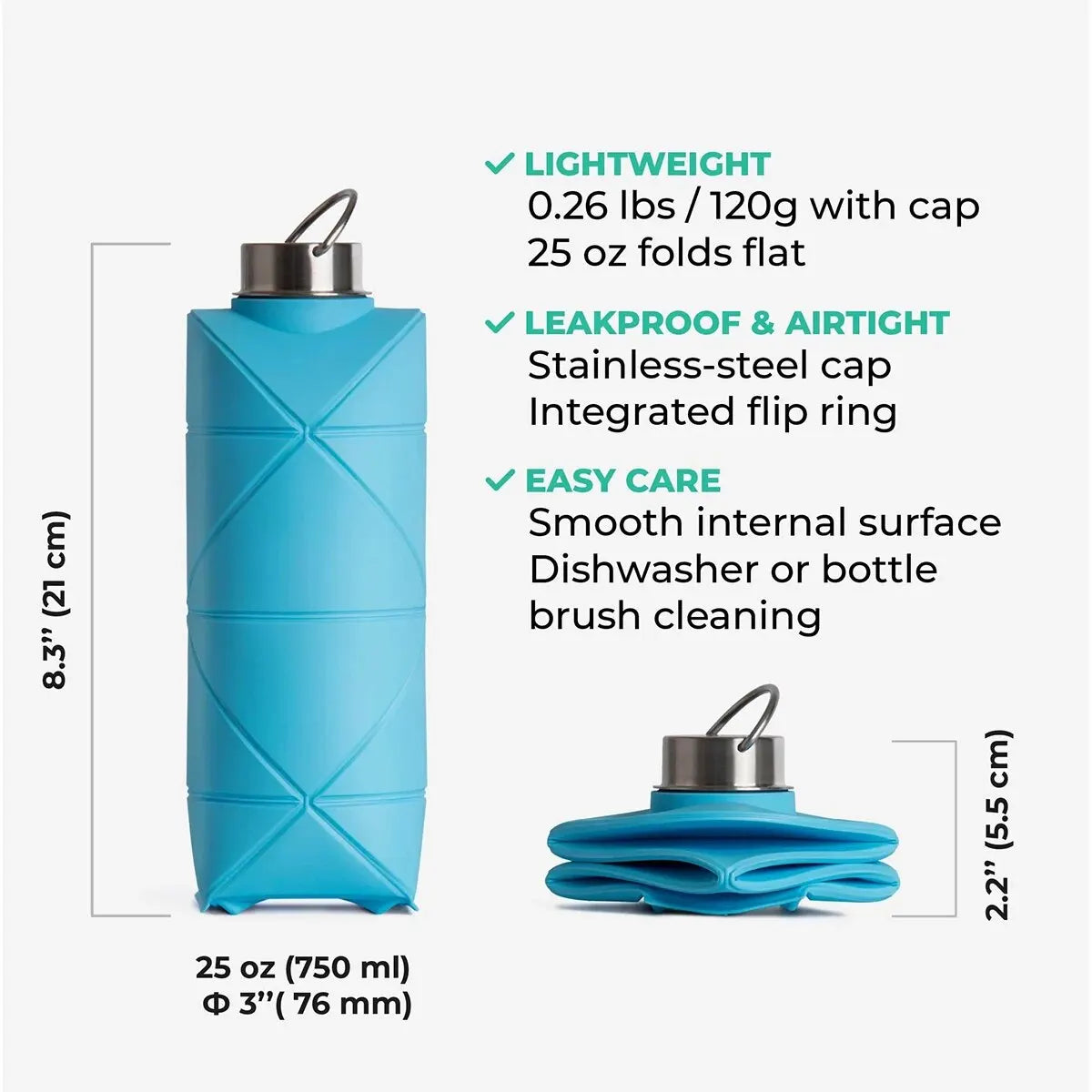 Rise™ Origami Water Bottle -  25 oz.