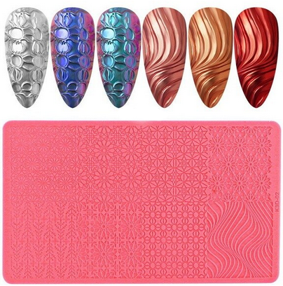 Premium 3D Silicone Nail Stamp & Mold Stencils