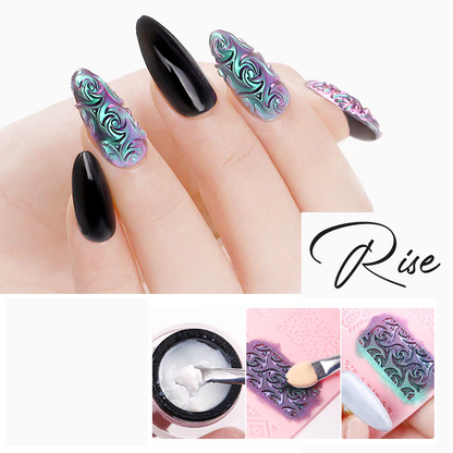 Premium 3D Silicone Nail Stamp & Mold Stencils